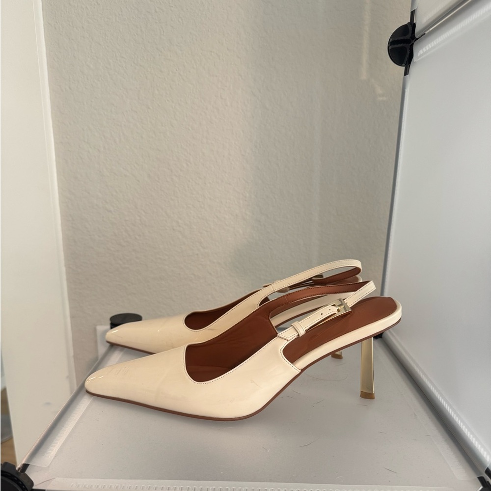 Chic Cream Slingback Heels